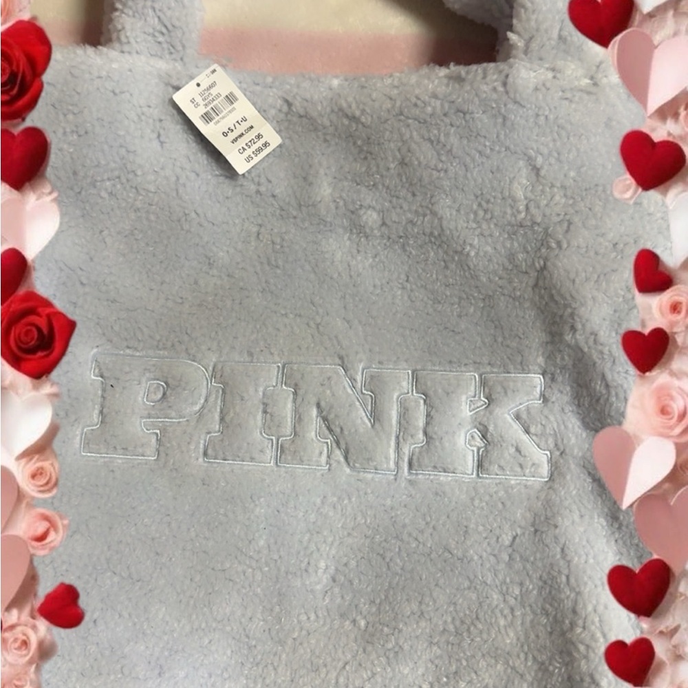 PINK Victoria's Secret Light Blue Tote Bag
